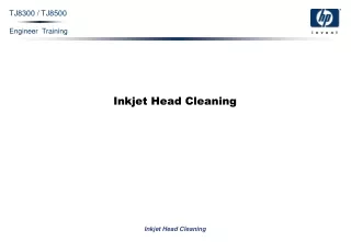 Inkjet Head Cleaning