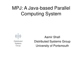 MPJ: A Java-based Parallel Computing System