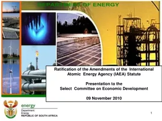 Ratification of the Amendments of the  International  Atomic  Energy Agency (IAEA) Statute