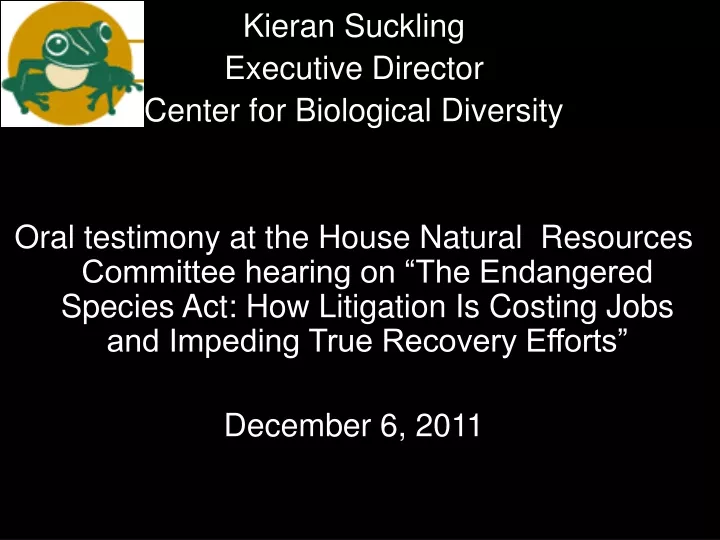 kieran suckling executive director center