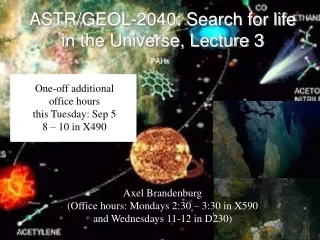 ASTR/GEOL-2040: Search for life in the Universe, Lecture 3