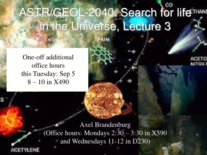 astr geol 2040 search for life in the universe lecture 3