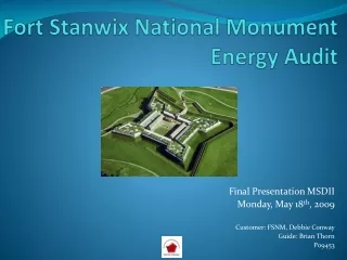 Fort Stanwix National Monument  Energy Audit