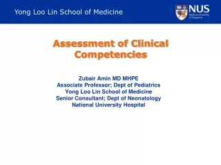 Assessment of Clinical Competencies