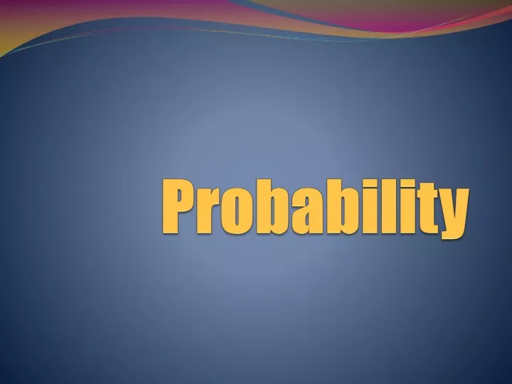 probability