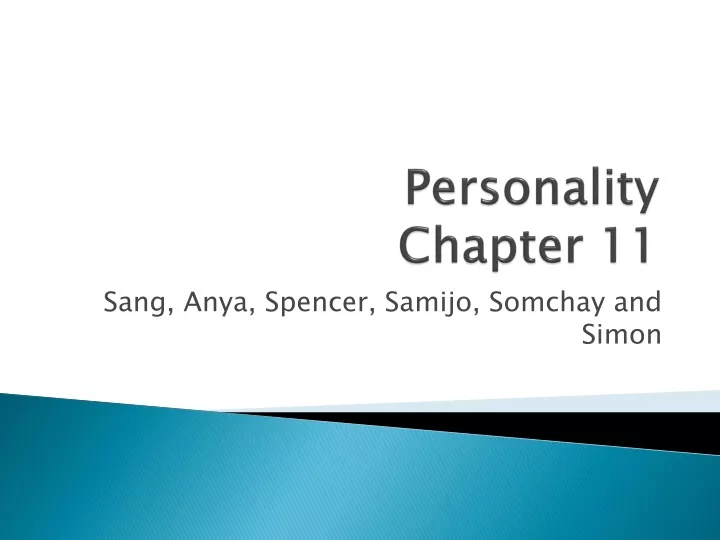 personality chapter 11