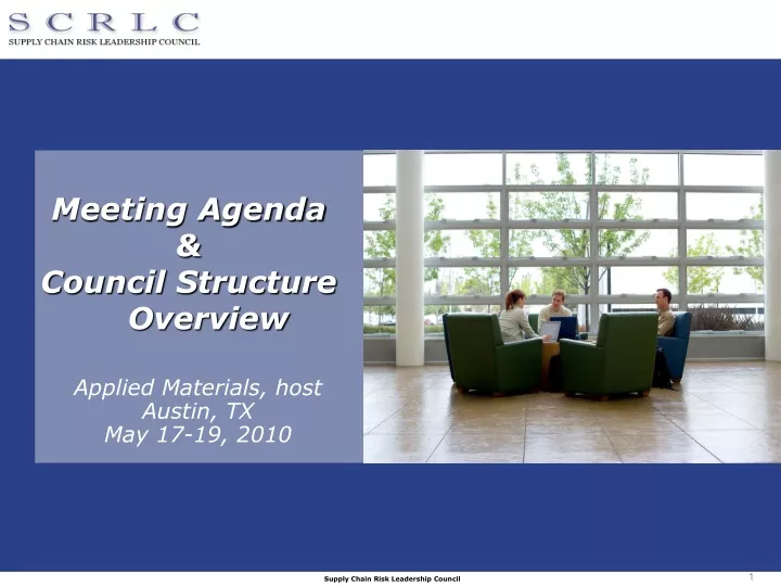 meeting agenda council structure overview