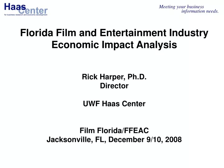 florida film and entertainment industry economic