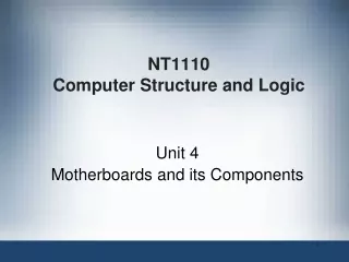 NT1110 Computer Structure and Logic