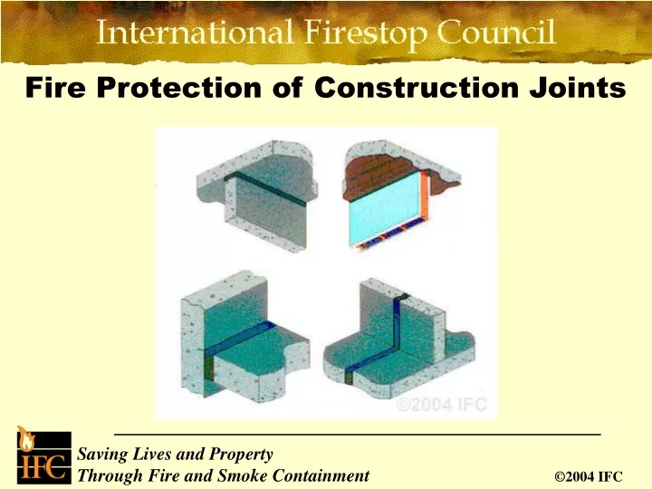 fire protection of construction joints