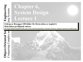 Chapter 6,  System Design Lecture 1