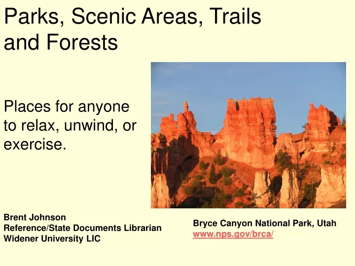 parks scenic areas trails and forests
