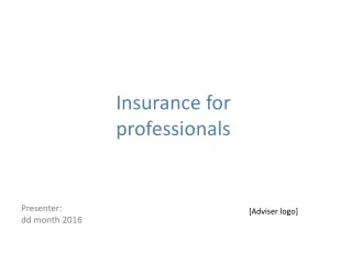 Insurance for professionals