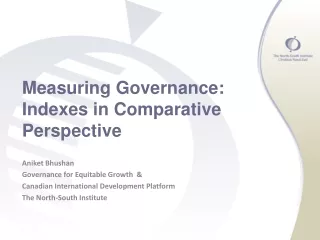 Measuring Governance: Indexes in Comparative Perspective