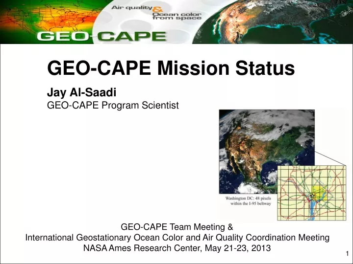 geo cape mission status