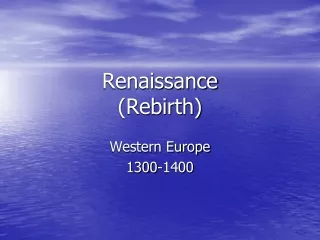 Renaissance (Rebirth)