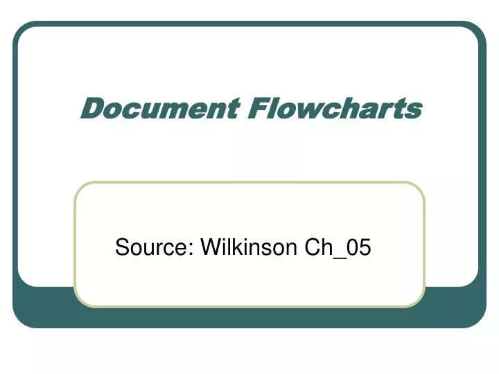 document flowcharts
