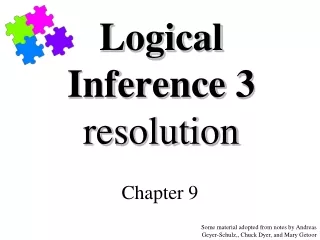 Logical Inference 3 resolution