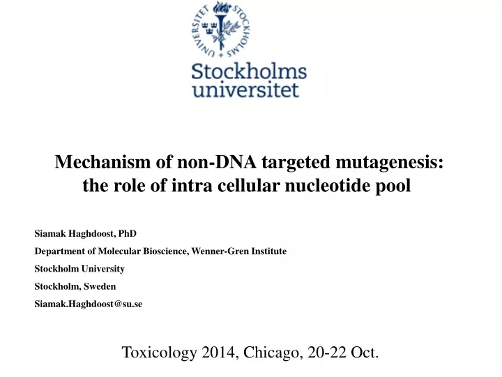 mechanism of non dna targeted mutagenesis