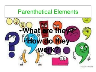Parenthetical Elements