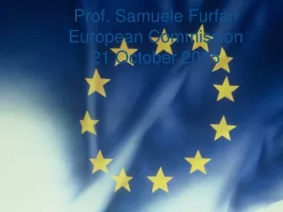 Prof. Samuele Furfari European Commission 21 October 2015
