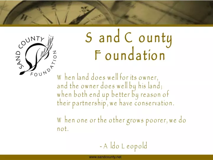 sand county foundation