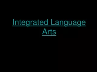 Integrated Language Arts