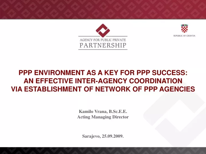 ppp environment as a key for ppp success