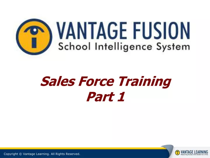 sales force training part 1