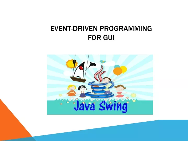 event driven programming for gui