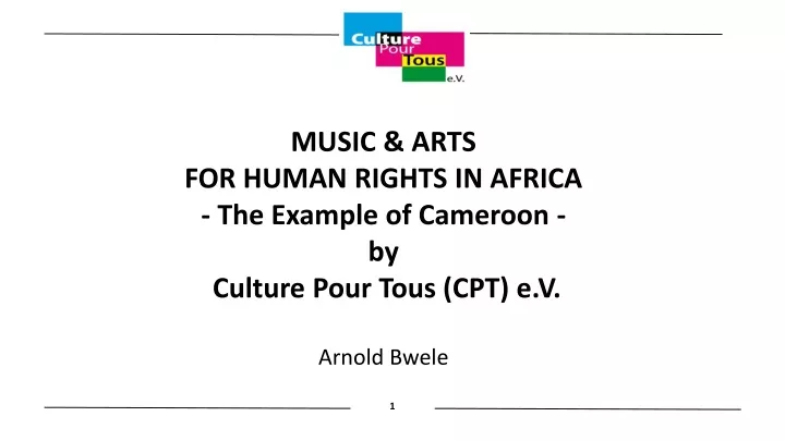 music arts for human rights in africa the example