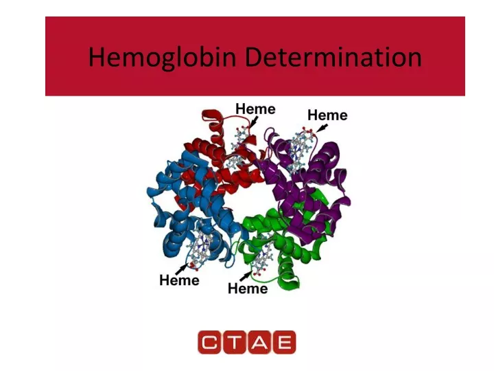 hemoglobin determination