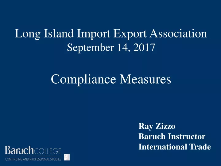 long island import export association september