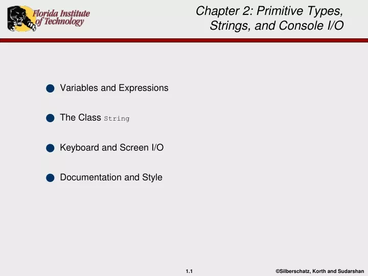 chapter 2 primitive types strings and console i o