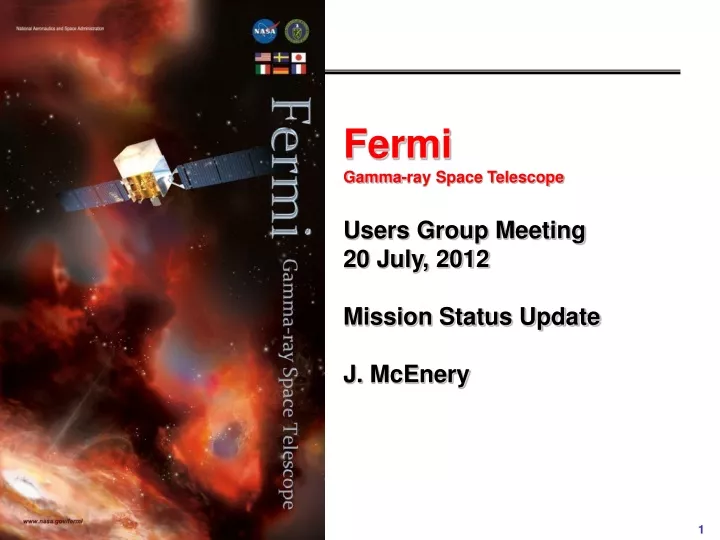 fermi gamma ray space telescope users group