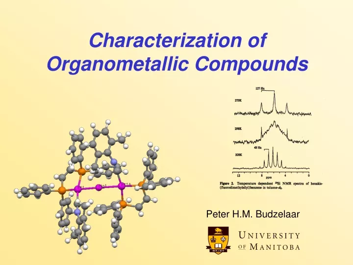 characterization of organometallic compounds