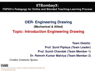 IITBombayX :  FDP201x Pedagogy for Online and Blended Teaching-Learning Process