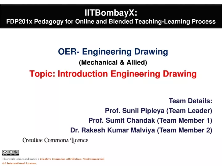 iitbombayx fdp201x pedagogy for online and blended teaching learning process