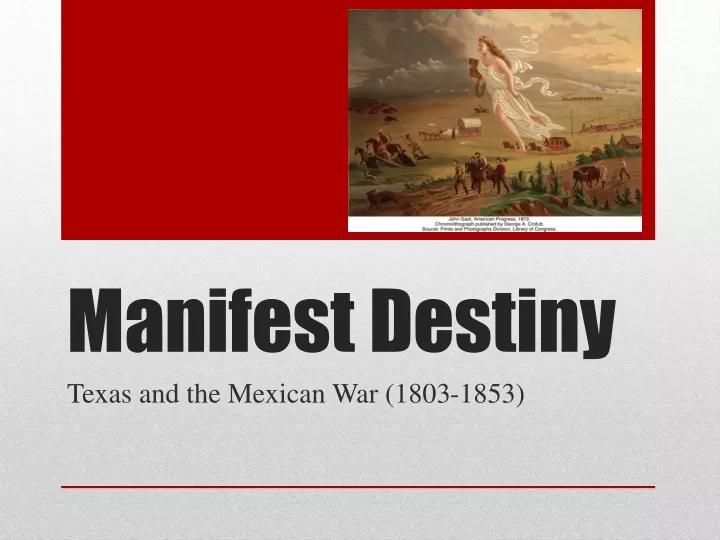 manifest destiny