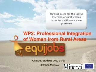 WP2: Professional Integration of Women from Rural Areas