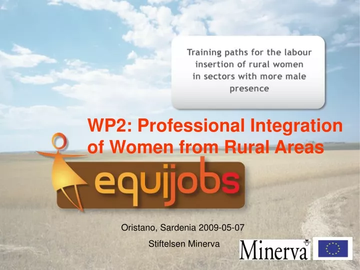 wp2 professional integration of women from rural