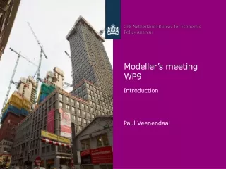 Modeller’s  meeting WP9