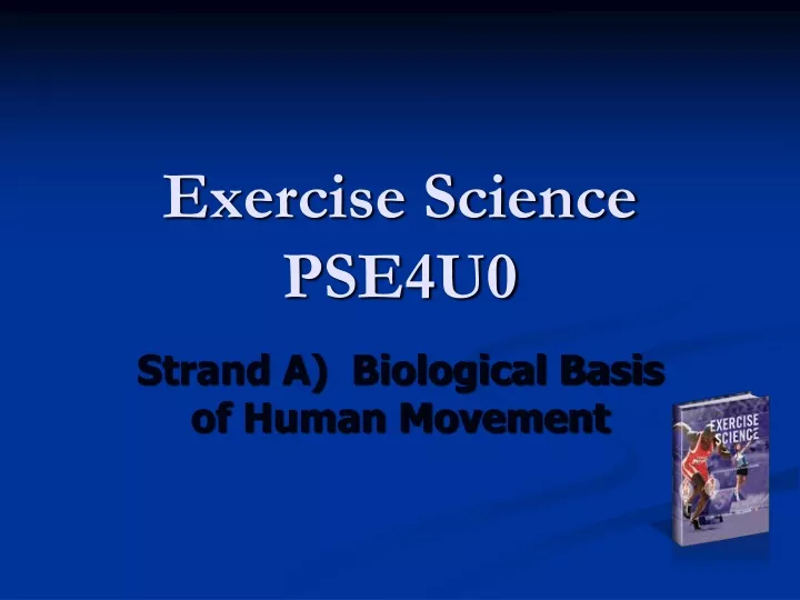 exercise science pse4u0
