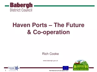 Haven Ports – The Future  &amp; Co-operation