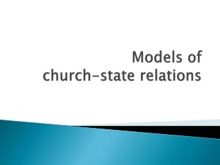 Models of  church-state relations