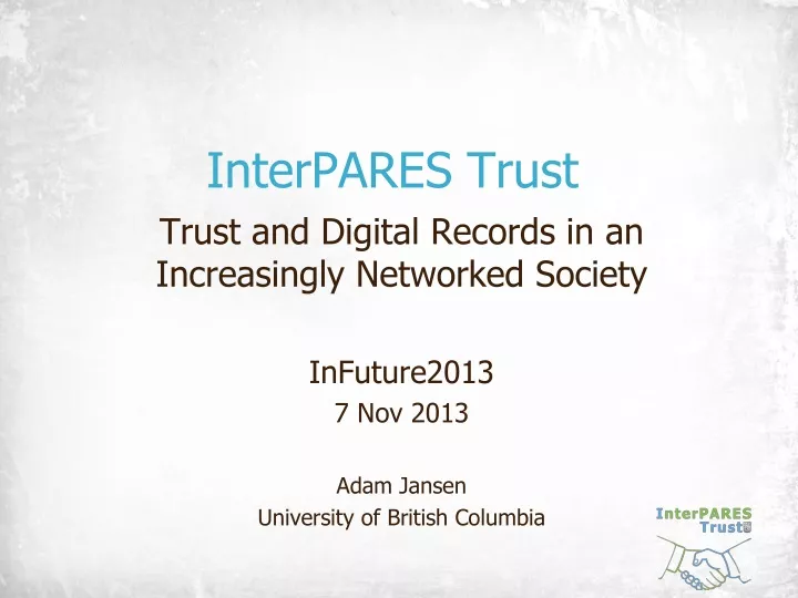 interpares trust