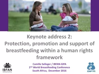 Camille Selleger  /  IBFAN-GIFA 2 nd  World Breastfeeding Conference South Africa,  December 2016