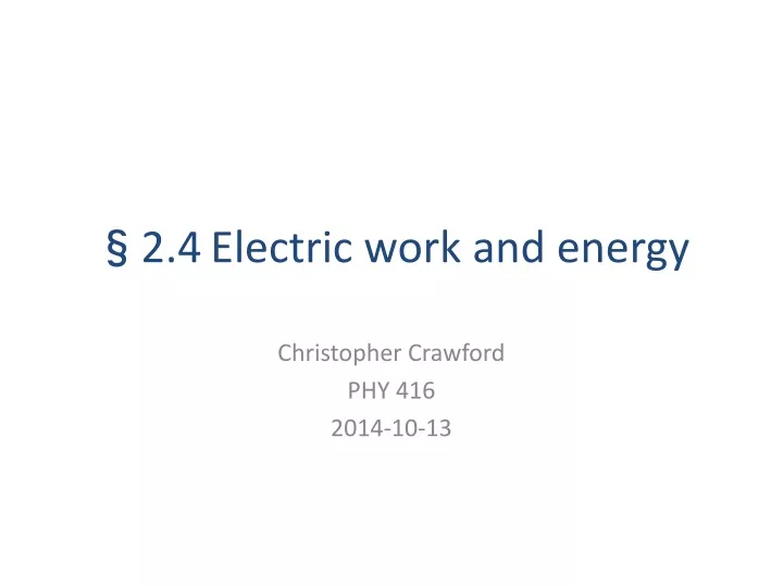 2 4 electric work and energy