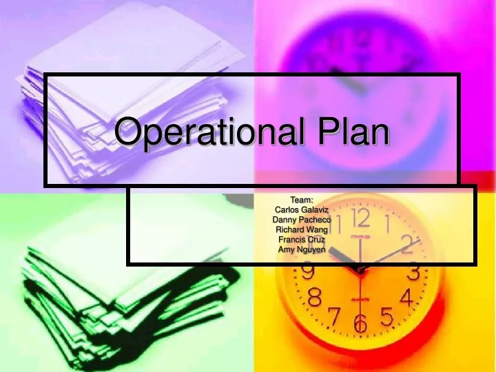 operational plan