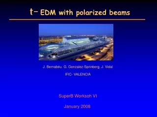 t- EDM with polarized beams